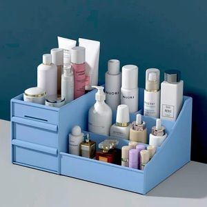 Three Drawer Makeup Organizer Neat Vanity Storage